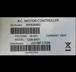 12366401 12365401 Controlador Oem Curtis 36V 48V 80V 350A, Carretilla elevadora de carrito de golf Hy Ster E P Kits de conversión de carretilla elevadora 1236-6401 - Product Image 2