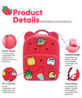 Tas Anak Ramah Lingkungan Ringan DIY Motif Kartun, Tas Selempang EVA Tahan Lama, Tas Sekolah Anak Anti Air