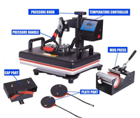Nouvelle presse à chaud manuelle par sublimation, imprimante électrique à plat XIFA XF827 28x38 38x38 40x60 pour vêtements, mugs, t-shirts, casquettes