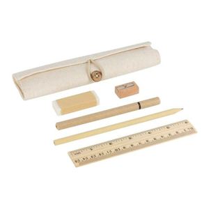 Juego de Papelería de Material Ecológico Reciclado, Estuche para Bolígrafos, Bolsa de Almacenamiento de Papelería, Precio Económico al por Mayor, Regalo Promocional - Product Image 1