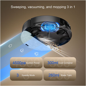 Teendow D10s Robot Vacuum Cleaner Wet Dry <b>Mopping</b> and Sweeping with Self-emptying Dustbin Aspirateur Aspirador D10s - Product Image 2