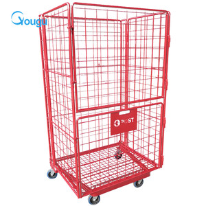 กรงลวดเหล็กเคลือบผงเหล็กแบบพับได้ 4 ด้าน ยี่ห้อ <span class=keywords><strong>YOUGU</strong></span> รุ่น YG-T364 สำหรับขนส่งและจัดเก็บในคลังสินค้า แบบซ้อนได้ ผลิตตามมาตรฐาน OEM - Product Image 6