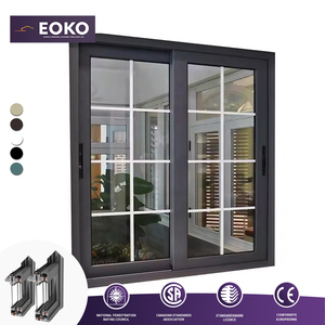 <span class=keywords><strong>Finestra</strong></span> Scorrevole in Alluminio EOKO con Design a Griglia, Doppio Vetro, Standard USA, per Progetti Residenziali e Ingegneristici - Product Image 1