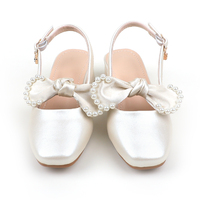 Sandales à talons pour enfants, prix d'usine, printemps automne, chaussures de fête et de mariage, sandales à talons de princesse pour filles, dessus en PU, bride à boucle, soutien de la voûte plantaire