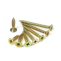 Attache de matériel de fabricant en gros chinois C1022A vis d'aggloméré jaune de 3.0mm pour le bois