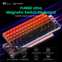 Clavier de jeu magnétique FUN60 Ultra New TMR/HE avec interrupteurs magnétiques RT à plage complète de 0,01 mm pour clavier en aluminium