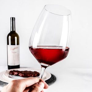 Copas de Vino Tinto GISELLE de Cristal Soplado a Mano Europeo, Alta Calidad, Estilo Burdeos, Sin Plomo, Elegantes - Product Image 3