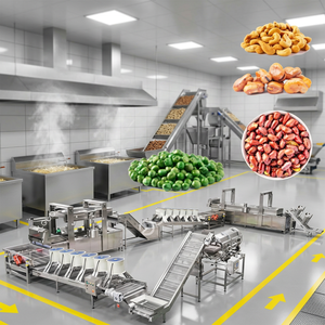 Machine industrielle de fabrication de granulés de blé frit, équipement pour la production de snacks à base de haricots frits, machine d'emballage pour haricots verts et haricots frits - Product Image 1