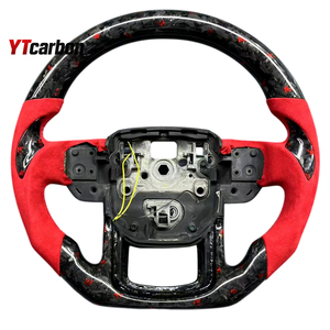 Volante de Fibra de Carbono Real Personalizado Estilo Racing YTcarbon para Range Rover Sport <span class=keywords><strong>Velar</strong></span> Evoque Discovery <span class=keywords><strong>SV</strong></span>, Piezas de Auto - Product Image 3