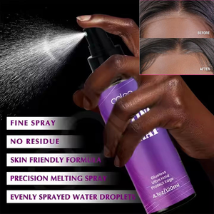 Luxfume <span class=keywords><strong>Spray</strong></span> Fixateur <span class=keywords><strong>Perruque</strong></span> Effet Fondant Tenue Forte Sans Colle Imperméable Résistant à la Transpiration Longue Durée pour Perruques - Product Image 2