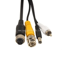 4K/8K étanche GX12 4 broches mâle RCA MALE BNC DC femelle câble adaptateur PVC gaine pour système audio vidéo caméra de recul de voiture