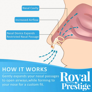 Dilatateur de nez pince-nez en silicone nasal Anti-ronflement souffle facile empêchant le ronflement aide à respirer les appareils de ronflement améliorer le sommeil - Product Image 5