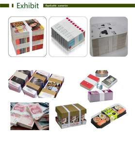 Automatic Desktop OPP Film/<span class=keywords><strong>Paper</strong></span> Tape 50mm <span class=keywords><strong>Banding</strong></span> Strapping <span class=keywords><strong>Machine</strong></span> para Venda - Product Image 2