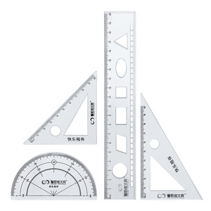 Lot de quatre règles en gros pour hommes, femmes, enfants – Fournitures de papeterie pour l'école primaire - Product Image 2