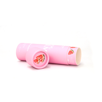 Tubo de Bálsamo Labial de Papel Personalizado OEM, Envase de Cartón para Lápiz Labial, Tubo Cosmético Redondo de Kraft, MOQ Bajo
