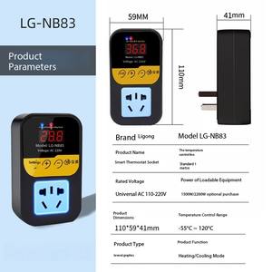 แผงไฟ LED ดิจิตอลควบคุมอุณหภูมิมีความแม่นยำสูง IP65พลาสติก - Product Image 5