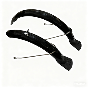 16-inch katlanır e-bisiklet ön/arka çamurluk kanat tam kapsama için v-fren bisiklet bisiklet aksesuarları parçaları BMX - Product Image 2