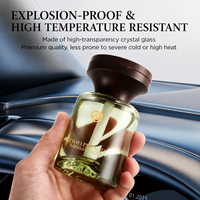 Diffuseur de parfum de luxe pour voiture, flacon en verre, huile essentielle, désodorisant, parfum, arôme, déodorant, décoration intérieure de véhicule