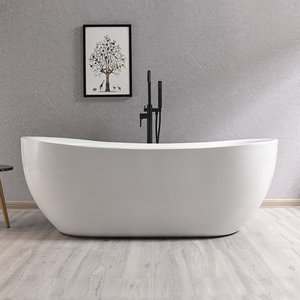 <span class=keywords><strong>Vasca</strong></span> <span class=keywords><strong>da</strong></span> Bagno Freestanding Personalizzata in Acrilico con Idromassaggio 10 Getti, Eco-Friendly, Bianco Opaco, Design Moderno, Scarico Centrale, Garanzia 5 Anni - Product Image 1
