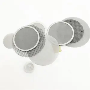Filtros de disco de malla de metal para cocina, filtro ultrafino de 4 pulgadas de acero inoxidable 304