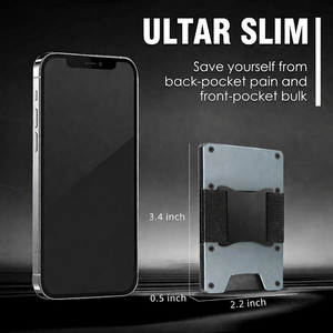 Aluminum RFID Blocking Minimalist Wallet for Men - Product Image 5
