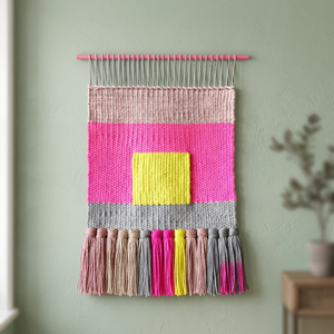 Moderna Decoración de Pared de Macramé DJENA, Decoración Exclusiva para el Hogar, para Ambientes Confortables, Color Científico Vastu para Bodas, Modelo DJ1031MC - Product Image 3