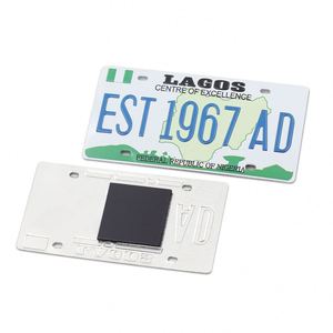 Hot Sale Refrigerator Magnetic License Souvenir Lagos Nigeria <b>Fridge</b> Magnet for Aluminum Plate - Product Image 4