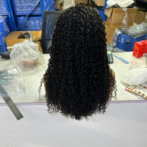 วิกผมขายดี 300 กรัม วิกผมซุปเปอร์ดับเบิ้ลดรอน 13x4  แบบปิดหน้าผากด้วยเชือกผูก  ทรงพิกซี่เคิร์ล สีธรรมชาติ ขายส่ง - Product Image 2