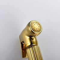 GEE-N Golden Shining Premium Laiton Salle De Bains De Poche Couches Bidet Robinet Pulvérisateur Ensemble De Toilette