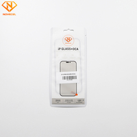 Novecel 5 pièces pour iPhone 16, verre frontal 100% NEUF OEM + OCA pour iPhone 14 15 13 Pro Max, pièces de rechange pour écran cristallin