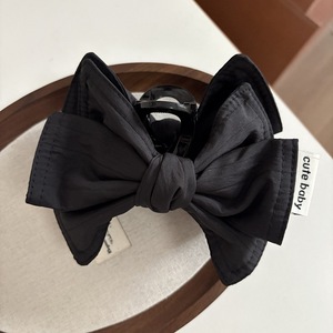 Pinza de Pelo de Plástico con Lazo Retro Coreano de 13 cm, Accesorios Minimalistas para el Cabello para Mujer, Decoración para el Cabello - Product Image 5