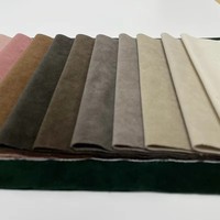 Tissu d'ameublement en velours nubuck mat, matériau de rembourrage solide pour canapé, chaise, coussin et vente en gros