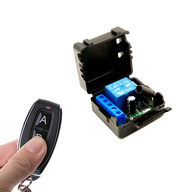 433 Mhz Wireless Remote Control Switch DC 12V 1CH Relay Receiver Module With Remote on off Transmitter for LED Electronic Lock chipwelldone