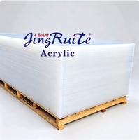 Plaque acrylique transparente extrudée Jingruite, grand stock, 24 mm, 48"x48" (1220x1220mm), épaisseur 1 pouce