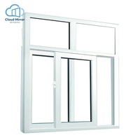 Fenêtre à battant en PVC sur mesure, cadre complet en vinyle pour installation extérieure résidentielle