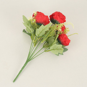 Jessie - Ramos de Peonías Artificiales de 32 cm, Flores de Seda para Decoración del Hogar, Accesorios de Fotografía - Product Image 4