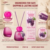 Diffuseur de parfum LOVALI HOME Sweet Grape Reed 100ml, parfum d'ambiance luxueux pour la maison, arôme fruité, senteur raisin, vente en gros