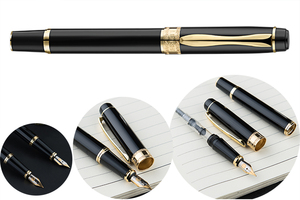 GemFully top notch vendite piccolo MOQ nero in metallo pesante di lusso <span class=keywords><strong>stilografica</strong></span> <span class=keywords><strong>penna</strong></span> regalo premium <span class=keywords><strong>con</strong></span> <span class=keywords><strong>nome</strong></span> - Product Image 3