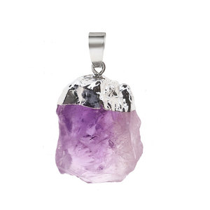 <span class=keywords><strong>Colgante</strong></span> de piedra natural cabeza de oro blanco dorado cristal crudo al por mayor <span class=keywords><strong>colgante</strong></span> de jade <span class=keywords><strong>colgante</strong></span> de <span class=keywords><strong>amatista</strong></span> irregular - Product Image 4
