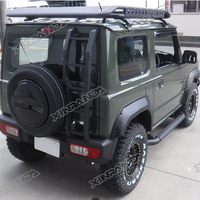 Marchepieds latéraux noirs tout-terrain pour Suzuki Jimny, barres latérales, glissières de protection pour Suzuki Jimny, accessoires JB64 JB74 2018