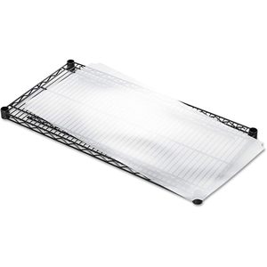 Alera ALESW59SL3618 Doublures de fixation transparentes en plastique pour étagères 36 largeur x 18 profondeur (lot de 4) pour étagères métalliques - Product Image 3