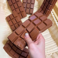 Juguete Antiestrés de PU con Forma de Barra de Chocolate Realista, de Crecimiento Lento, Jumbo, Simulación de Comida, Unisex, 14+