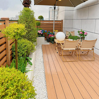 Planche de terrasse en WPC à emboîtement carré lisse, design Hyundai, haute résistance, antidérapante, imperméable, résistante à l'humidité et à la corrosion