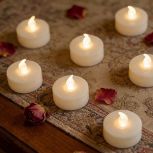 Bougies LED Oshine compactes sans flamme, idéales pour les lanternes en verre et la décoration des manteaux de cheminée - Product Image 1