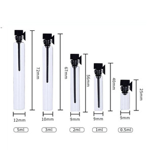logo Customized Perfume <strong>Sample</strong> <strong>Bottles</strong> 0.5ml 1ml 2ml 3ml Glass Travel <strong>Bottles</strong> Perfume Vials Mini <strong>Tester</strong> <strong>Bottles</strong> - Product Image 2