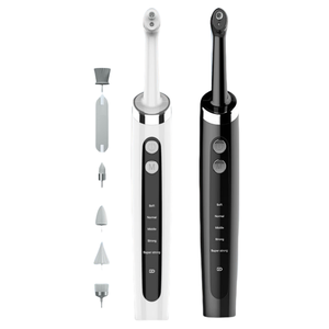 5 cabezales de repuesto, máquina pulidora eléctrica portátil para blanquear los dientes, pulidor <span class=keywords><strong>Dental</strong></span> para uso doméstico <span class=keywords><strong>con</strong></span> luz LED - Product Image 1