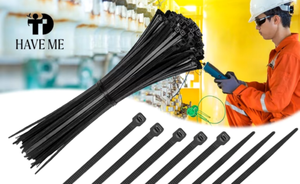 ربطة عنق من النايلون معتمدة من قبل HDS ، أسود وأبيض وطبيعي ، ربطة عنق ذاتية القفل 4 + 6 + 8 + 10 + 12 بوصة - Product Image 3