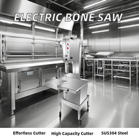 Nouveau 250 # acier inoxydable debout au sol électrique scie à os Machine de découpe Restaurant usage domestique vente au détail magasin d'alimentation moteur engrenage