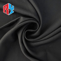 Keqiao Reiy Fourniture Professionnelle Confortable 67 "Nida Jet Black Terylene 100% Polyester Tissu Tissé pour Abayas Noires