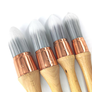 Brosse ronde à poils de qualité durable, douce au toucher, de qualité industrielle, pour <span class=keywords><strong>peinture</strong></span> à l'huile, brosses pour mur, brosse de nettoyage pour <span class=keywords><strong>voiture</strong></span> - Product Image 5